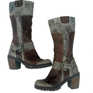 Patchwork Boots size 5.5 unsure of brand- but super cute and well  made!!